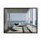 Stupell Industries Blue & White Striped Hammock on the Beach House Porch Framed Wall Art